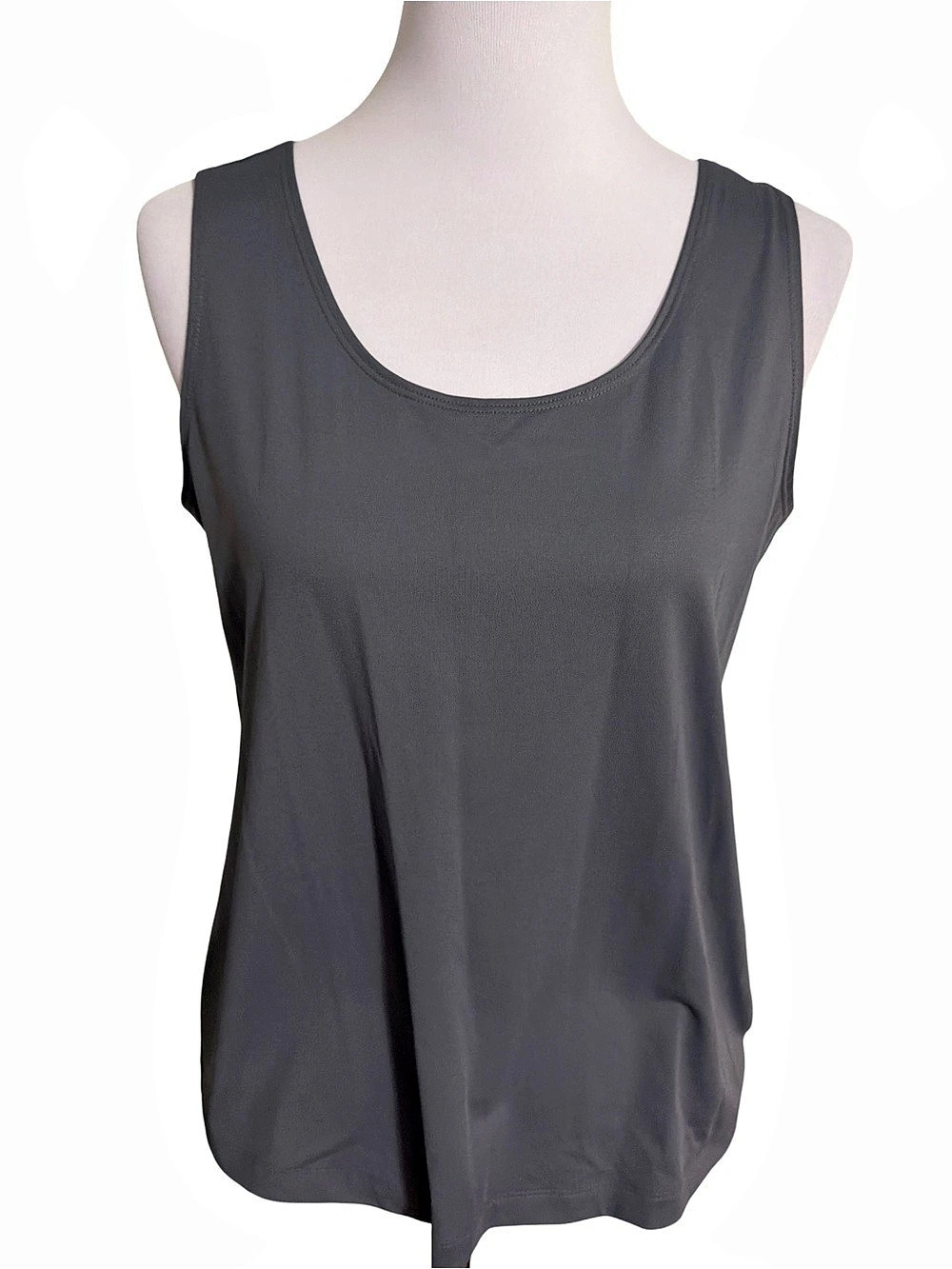 Chico's Microfiber Tank Gray Tank Top Size L